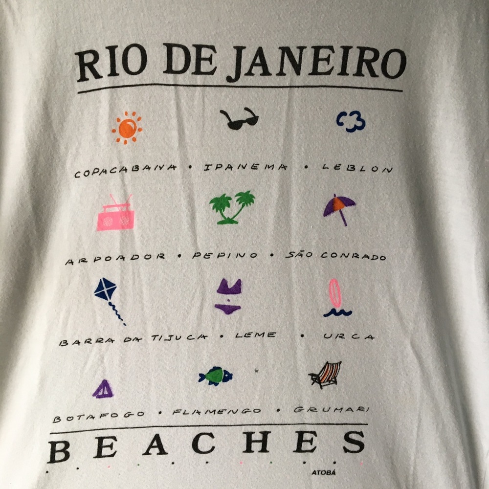 Vintage Rio beaches t shirt